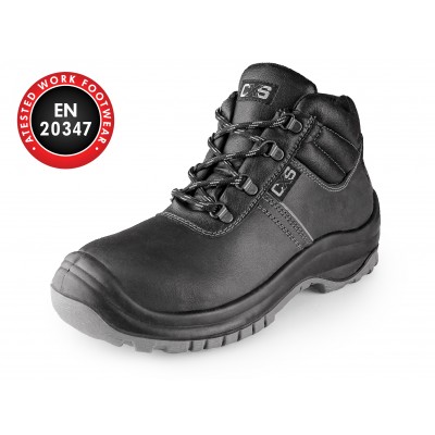 Bezpečnostná členková obuv CXS SAFETY STEEL MANGAN O2, čierna